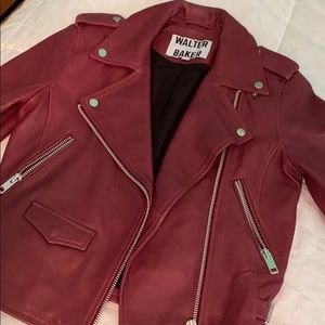 Walter baker leather moto jacket